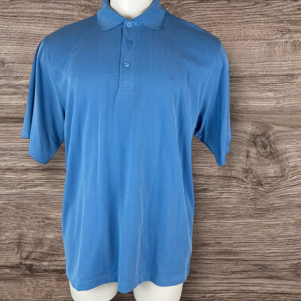 Bugatchi Uomo Polo Shirt Mens Large Blue Preppy Outdoors Rugby Casual (781)
